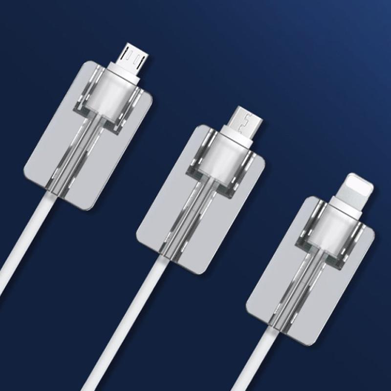 5Pcs Soft Silicone Charger Cable Winder Fast Charging Cable Protector Sleeve For Phone Data Cord Clear Case Clip