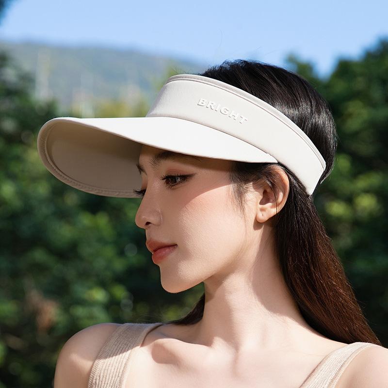 2024 Frühling und Sommer Neue Produkte Breite Krempe Air Top Sonnenschutz Hut Damen Urlaub Reiten Reise Sonnenschirm UV Proof Cap Großhandel