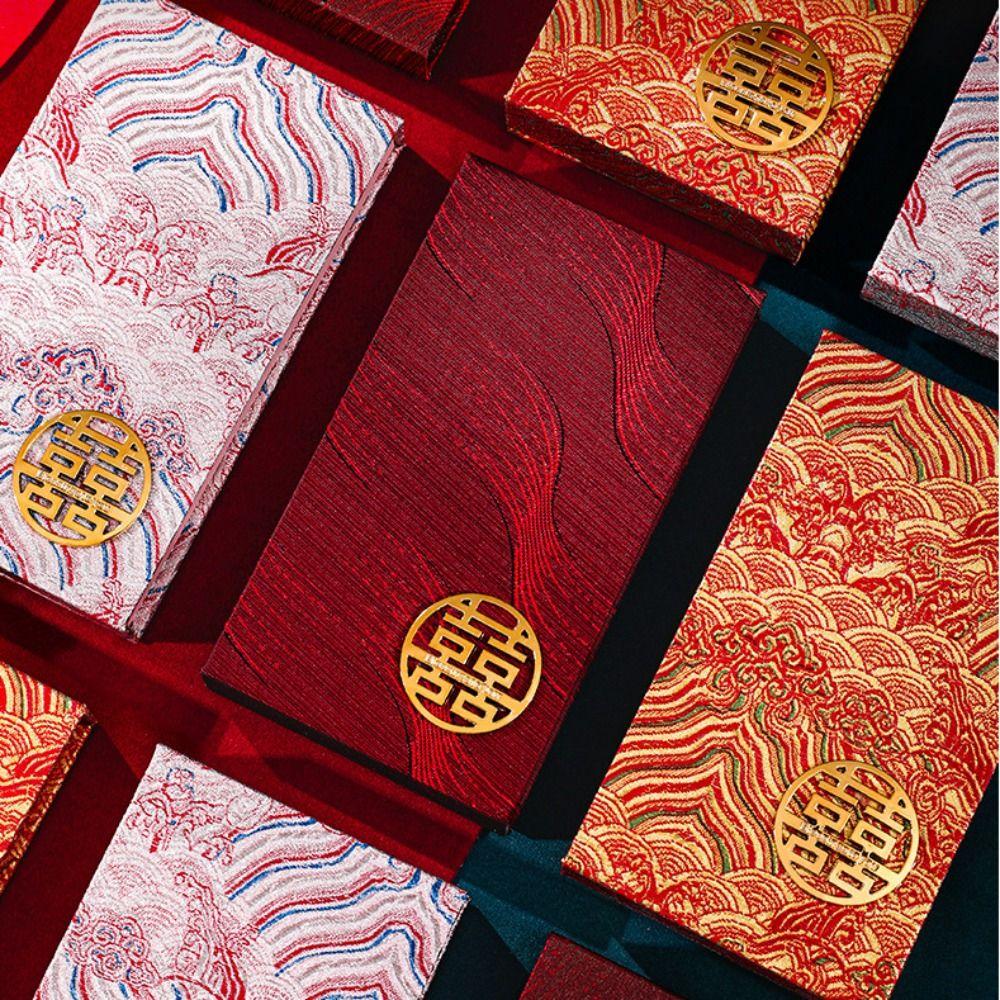 Magnetic Wedding Red Envelope Traditional Lucky Money Bag Red Pocket Box Chinese New Year