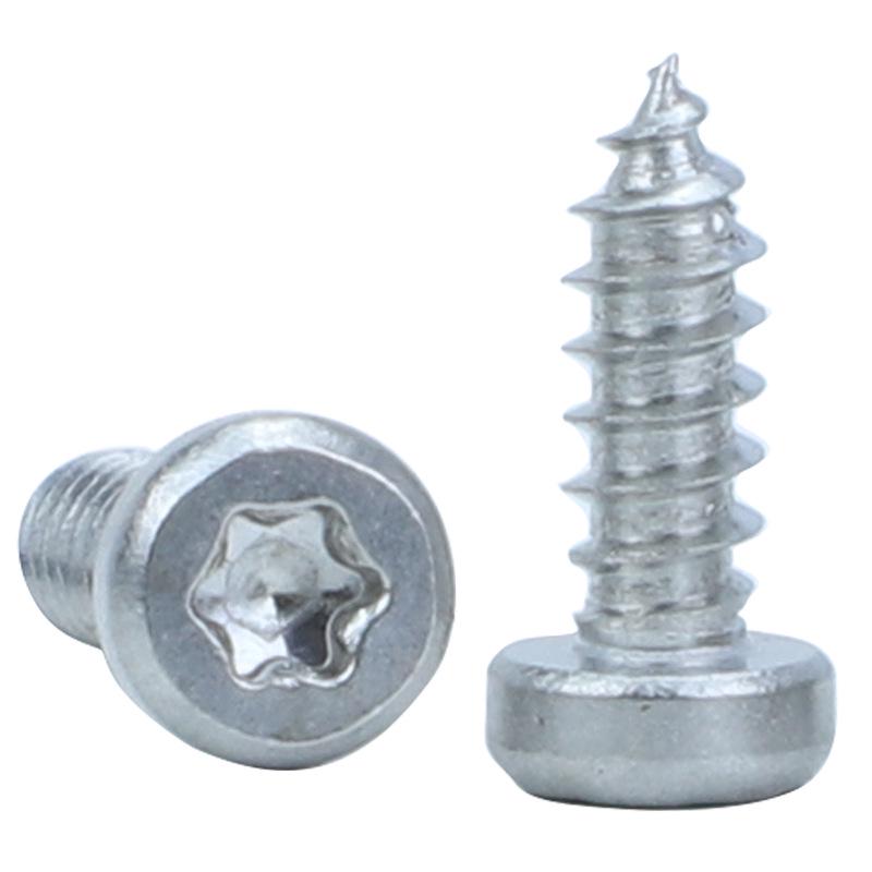 201 Stainless Steel Torx Thin-Head Self-Tapping Screw, Cylindrical Cuphead, M3/M4/M5/M6