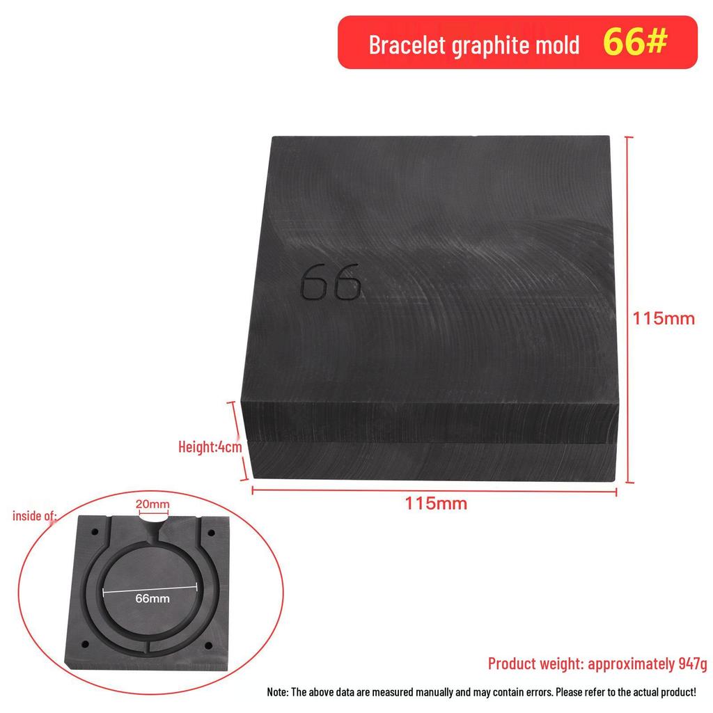 Graphite Mold for Ring Bracelet Casting: Gold & Silver Jewelry Tools