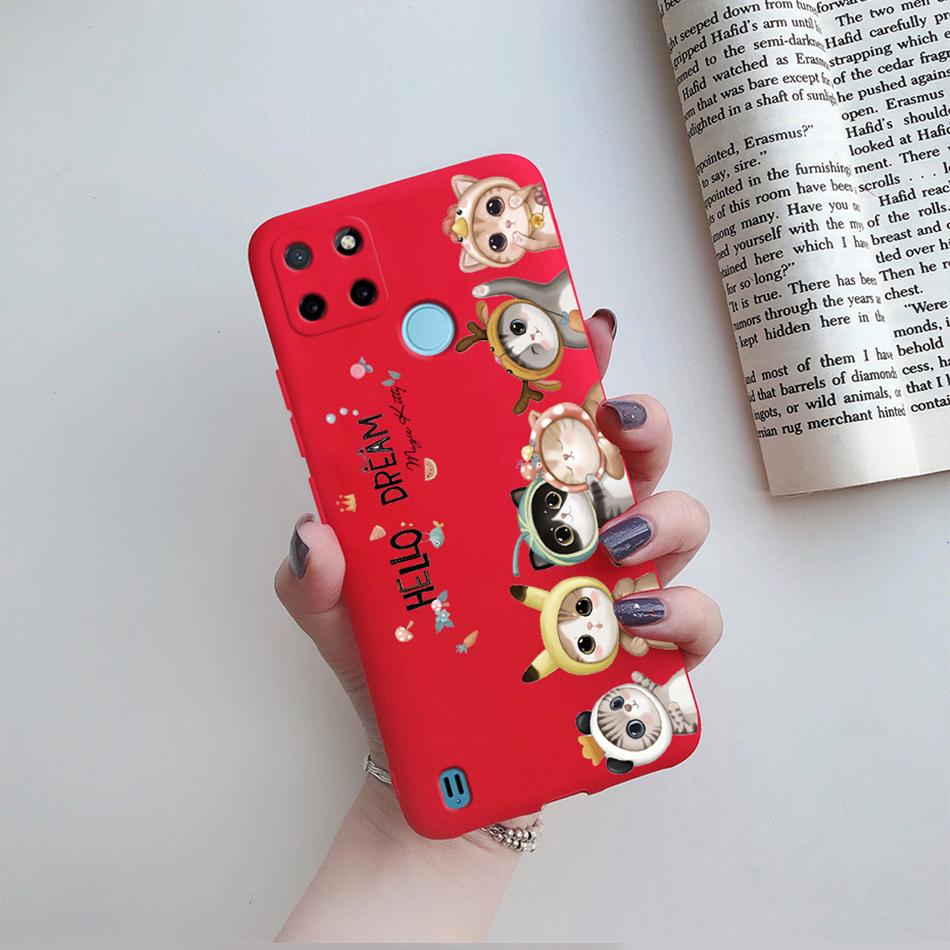 Case For Realme C25Y C21Y Back Cover Cute Flower Protect Soft Phone Case Silicone Cartoon Funda For Oppo Realme C25Y C 21Y Capa