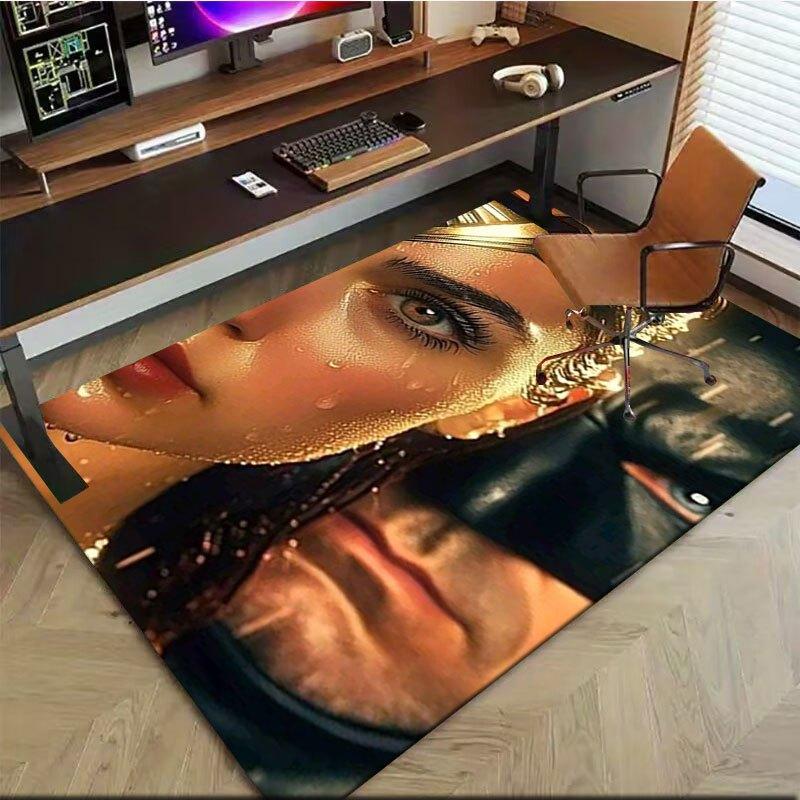 Wonder Woman & Batman Watercolor Poster PrintOffice Mat Home Decor Office Rugs LB60