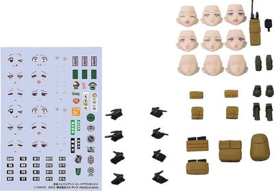FigmaPLUS Little Armory JK Armata Variante Set di Equipaggiamento 2 PVC Pre-dipinto Set di Parti Opzionali