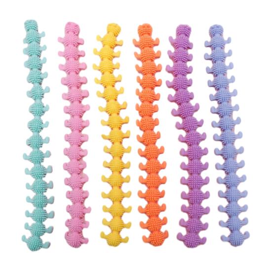 3Pcs Stretchy Fidget String Toy Dog Dinosaur Horse Caterpillar Stress Relief Toy Anti-Anxiety Easter Children's Day Classroom Exchange Birthday Party