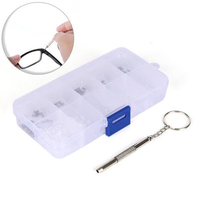 Screw Nut Nose Pad Optical Repair Set Assortment Sunglass Tool Kit For Glasses