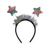Creative Hair Hoop Stylish Hair Accessory Five-pointed Star Detail Hairband For Family Gatherings And School Event