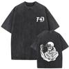Gewaschenes Vintage Forward Observations Group Skelett Grafik T-Shirt Herren Damen Freizeit Baumwolle Retro T-Shirt Männlich Übergroße T-Shirts
