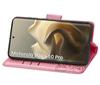 Flip Case for Motorola Edge 60 Pro, Butterfly - Pink