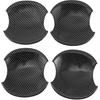 Car Door Handle Cup Protector for Honda Civic 8th 2006-2011 Carbon Fiber Black ABS 4 Pcs