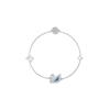 Swarovski Funkelndes Schwan Halsketten- und Armband-Set Damenschmuck Silber ES2020091005