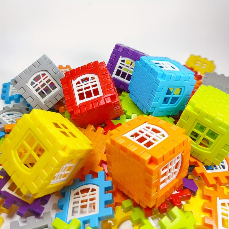 Kids Educational Block Puzzle, 50/70/100/140Pcs, Portable Plastic Toy for Ages 3+ Brain Training