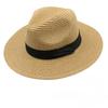 Summer Hat Women Wide Brim Straw Panama Foldable Hat Beach Sun Protection Hat