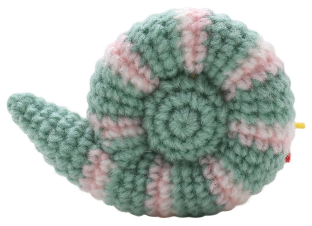 NASKA Amigurumi Kit Jammy the Snake (Medium-Thick Pop Fruits) - Approx. 16.5cm Tall, Design by Miyuki Ichikawa, MI-24