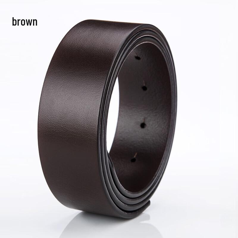 KCOLM Men s Leather Belt with Smooth Buckle