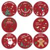 500pcs/roll 1.5inch Santa Claus Merry Christmas Stickers Gift Sealing Label Holiday Decor Baking Envelope Cute Stationery
