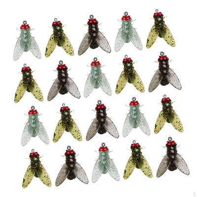 20 Pieces Fishing Lures Bass Lure Freshwater Saltwater Trolling Teaser Rig for Trout Boat
