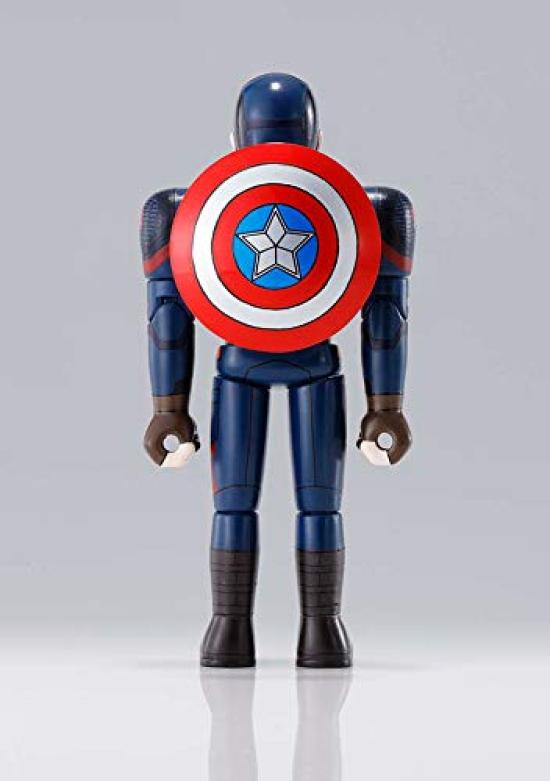 TAMASHII NATIONS Chogokin HEROES Avengers Captain ca. 100mm und ABS bemalte Actionfigur America, Diecast