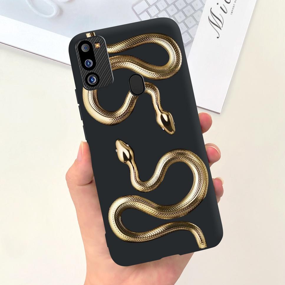 For Samsung Galaxy M21 2021 Case Cute Cat Fashion Girl Soft Silicone Cover For Samsung M21 2021 SM-M215G Bumper Phone Case Funda