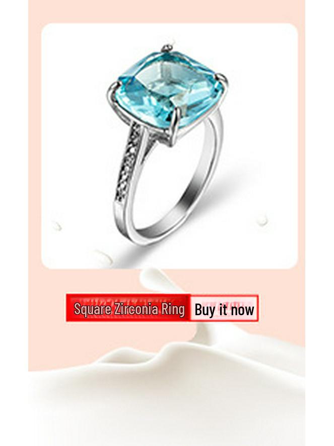 European & American Creative Zircon Fashion Jewelry Ring: New Hot-Selling Design