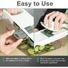 ZHANG XIAO QUAN SINCE 1628 6-in-1 Safe Mandoline Slicer for Kitchen, Cheese Grater Vegetable Spiralizer and Veggie Slicer for Cooking & Meal Prep