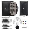 ABKS Verwisselbare Rondbreinaalden Set - 9 Paren (5+8 Cm) Met Accessoires, Ideaal Voor Reizen