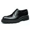 Leather Shoes Men's Brock British Business Dress Shoes Men's Leather Shoes Wedding Inner Leather