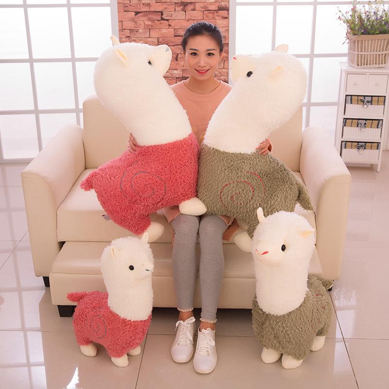 Plush Toy Alpaca Doll Stuffed Toy Lamb Doll Sleeping Pillow Children's  Holiday Gifts