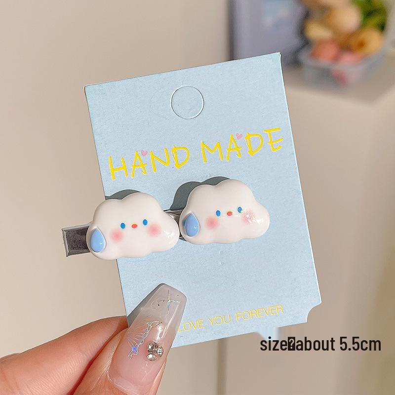 Pink Dopamine Hair Clip: Y2K Seamless Round Hairpin - Cute Small Side Clip for Women’s Bangs