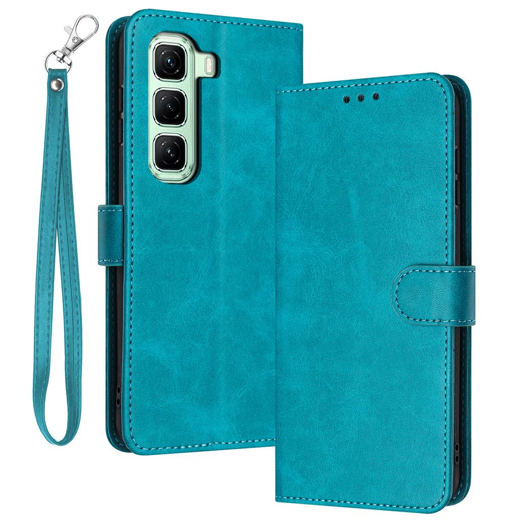 For Infinix Hot 50 Pro 4G Case Flip Stand PU Leather Wallet Phone Cover Calf Texture