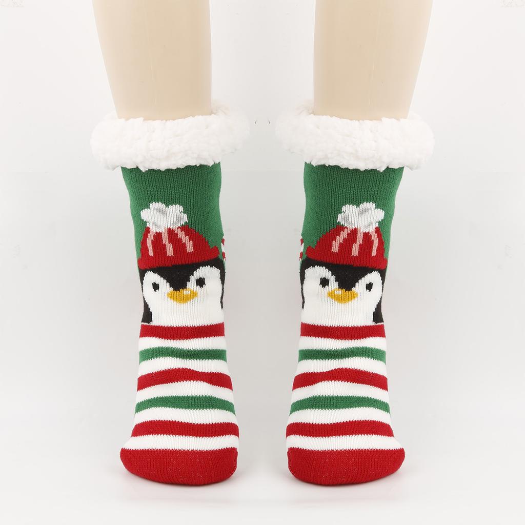 Women's Floor Socks, Warm And Thick Cartoon Animal Cold Resistant Looped Sleep Socks