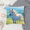 Color Horse Pillow Case Fashion Square Pillowcase Bedroom Sofa Room Ins Decoration Leisure
