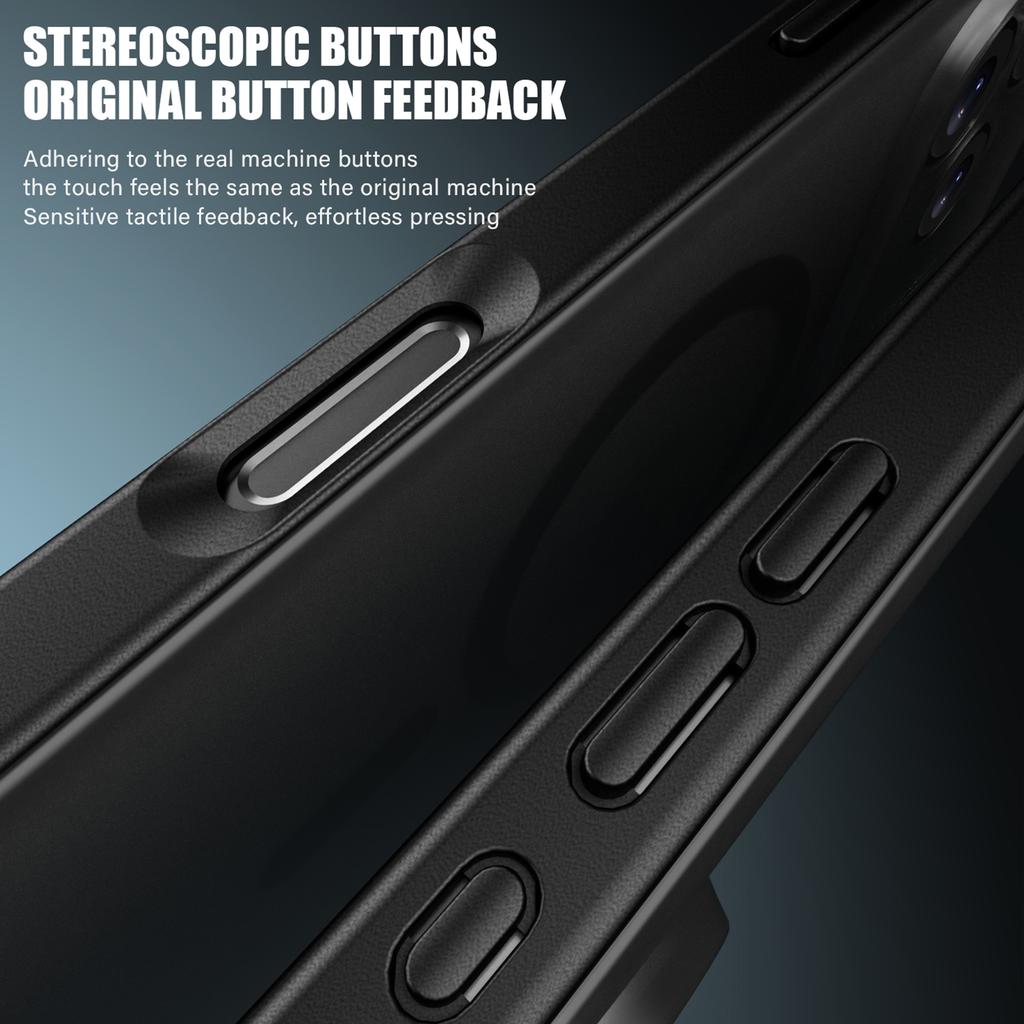 IPAKY For iPhone 17 Pro Max Case Shockproof PC+TPU Matte Phone Cover