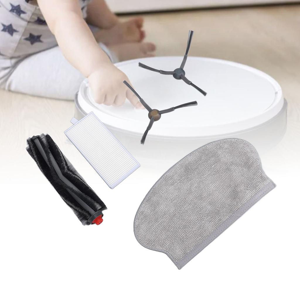 Vacuum Cleaner Accessories Main Side Brush Washable Filters Mop Pads Sweeping Robot Replacement Part