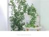 Luxurious Staircase Decor: Bionic Green Rose Vines & Leaves