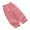 Pantalons légers double épaisseur en gaze de coton anti-moustiques pour enfants, coupe ample lanterne, longs, pour garçons et filles, Collection Printemps Été