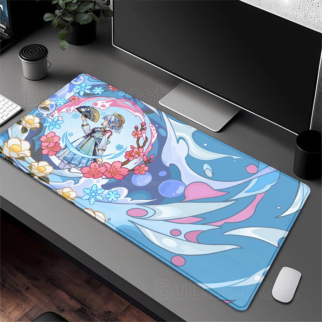 Genshin Impact Furina HuTao Shenhe YaeMiko Raiden Mousepad XXL Large offices accessories Mouse Pad Keyboard Nonslip Desk Mat