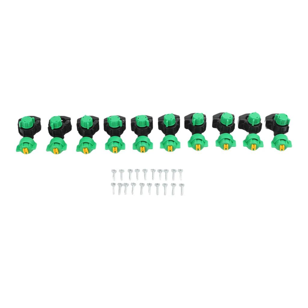 Agricultural Nozzles 10-Pack Built for Durability In Field Conditions and Optimized for Tractor-Based Sprayers