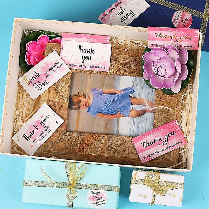 1 Set 2 /1.5 Inch Thank You Seal Sticker Commercial Use Gift Box Envelope Decor Sticker Wedding Party Sticker Invitation Label