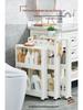 Ultra-Narrow 10CM Storage Rack with Wheels for Kitchen, Bathroom, Refrigerator Gap, and Living Room. Floor-Standing Cart.