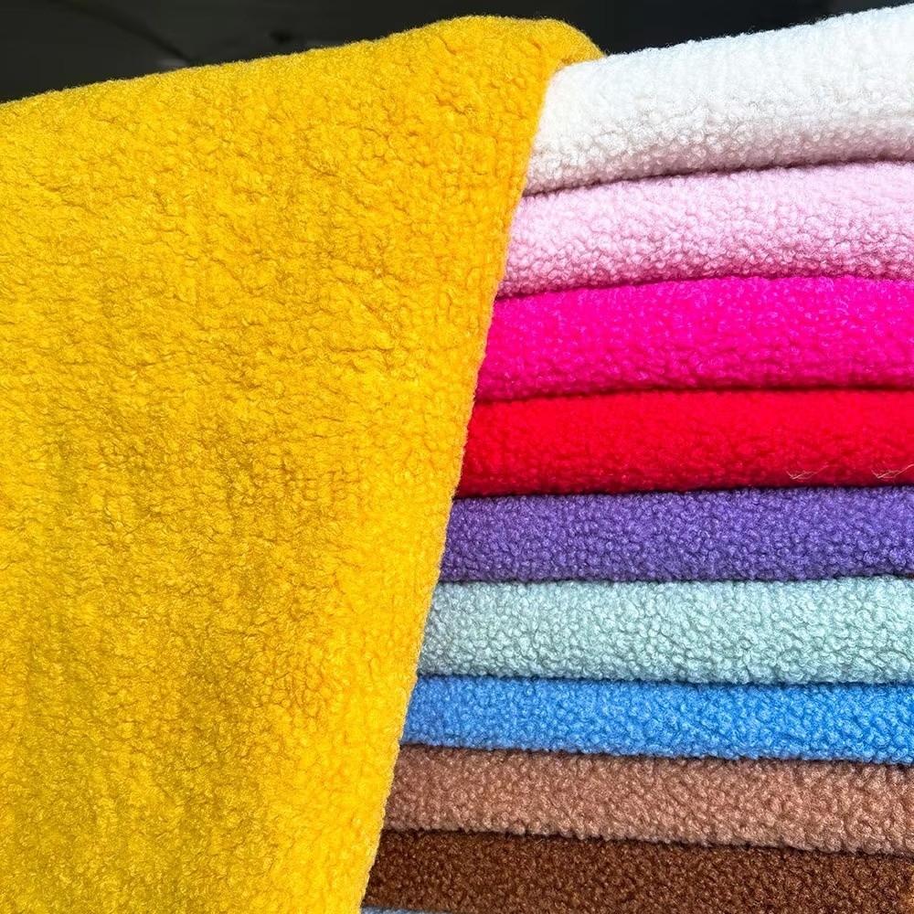 160x100cm Faux Lamb Wool Fabric Thicken Warm Coral Fleece Fabric Clothing Apparel Sewing Lining Materials
