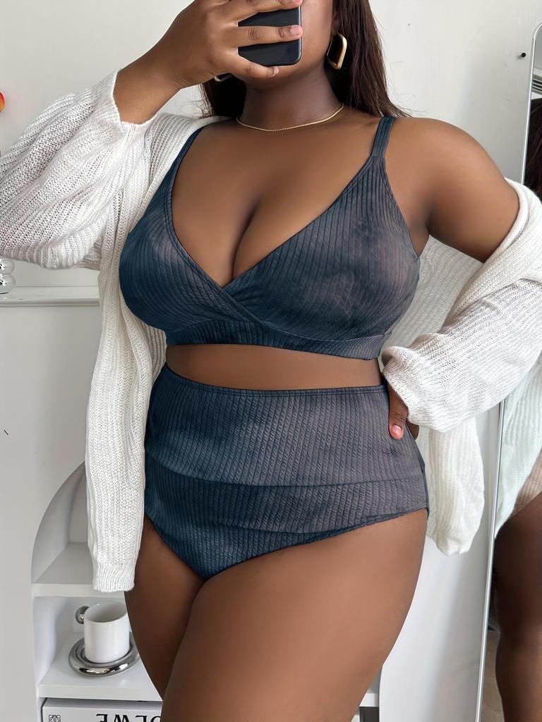 Plus Size High Waist Sexy Bikini Swimsuit