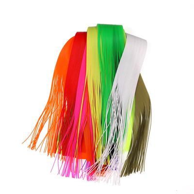 1 Pack 30cmX40 Strands Small Round Rubber String Fly Leg Streamer Tails Olive Red Pink Orange