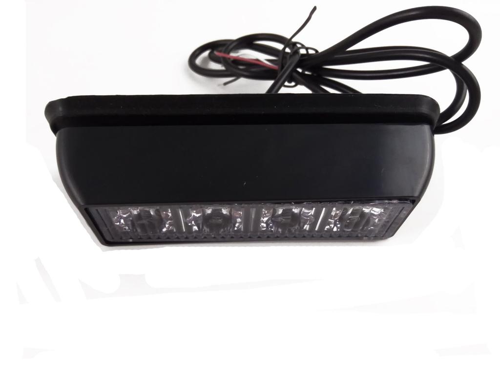 TASWK 4 LED Bulb Waterproof Emergency Strobe Light Flashing Grille