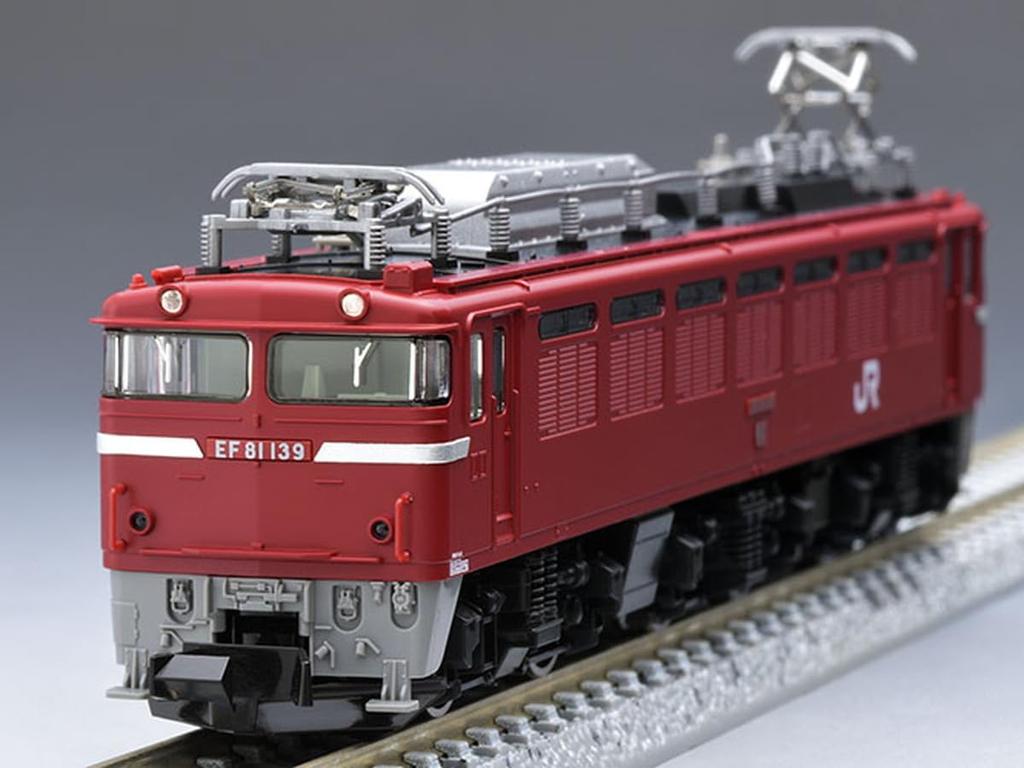 TOMYTEC TOMIX N Gauge JR EF81 Type JR East Specification with Coupler 7173 Railway Model Electric Locomotive Double-headed