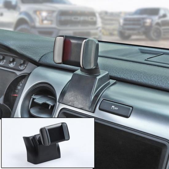 Center Console Dash Phone Holder Cell Phone Bracket Mount for Ford F150 2013-14