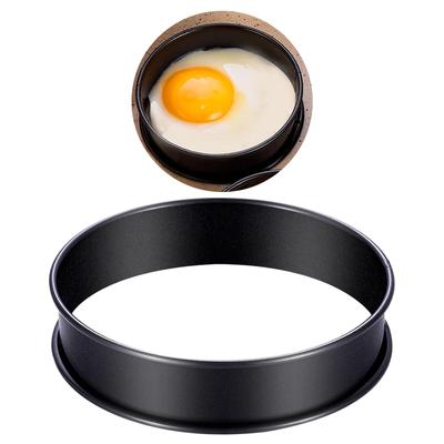 8 Stycken Nonstick Rostfritt Stål Crumpetformar Crumpetringar Engelska Muffinsringar Dubbelvalsade Tartlettringar för Bakning