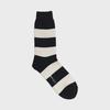 [Basic Color 5-Pack] Work#rugby / Rugby Wide Stripe Fashion Socks