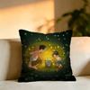 Anime Grave of the FFireflies Pillow Case Square DoubleSided Sofa Cushion Cover Bedroom Bedside Pillow