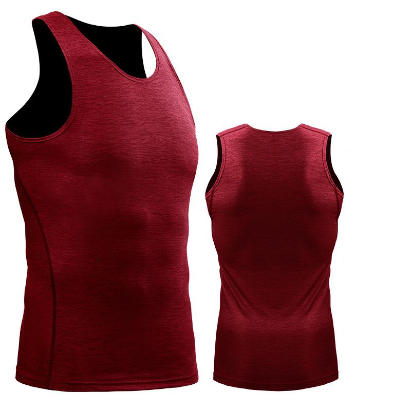 Running Tank Tops Men's Jogging Sleeveless Vest Sports Compression Jerseys Quick Drying Tank Tops Weight Training Singlet